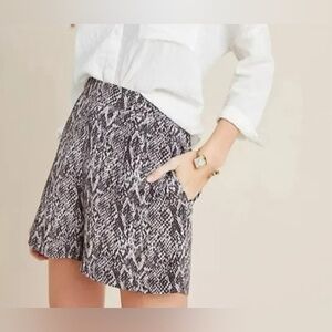 Anthropologie, Bl-nk London Narina Black White Print Shorts, Size Small